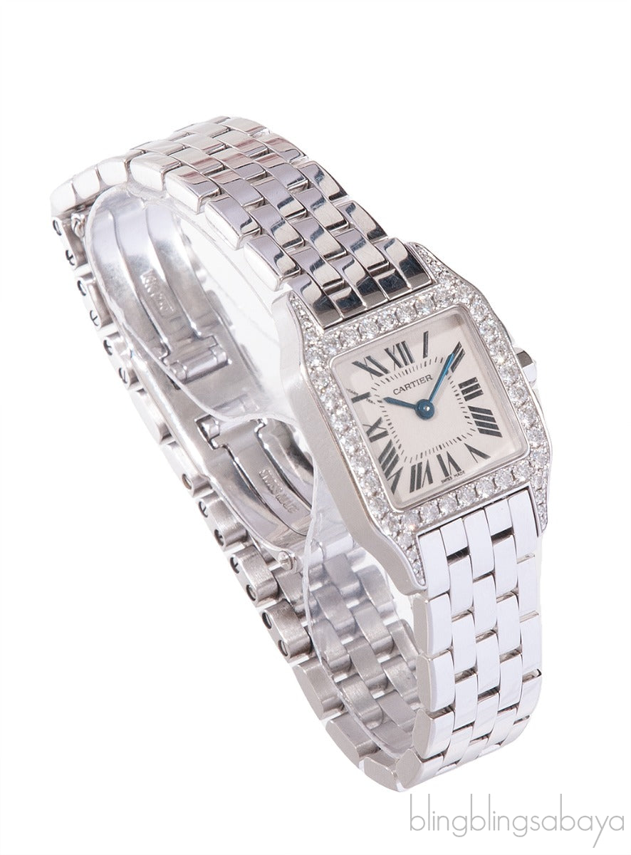 Cartier Panthere 18k White Gold Diamond Watch