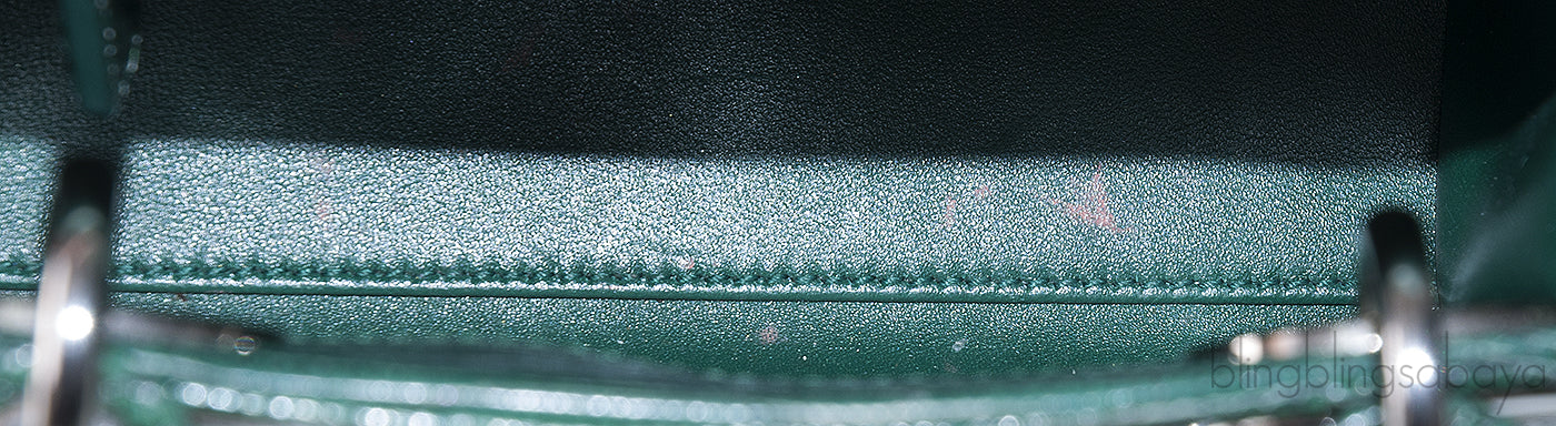 Lady Dior Emerald Green Mini Lizard