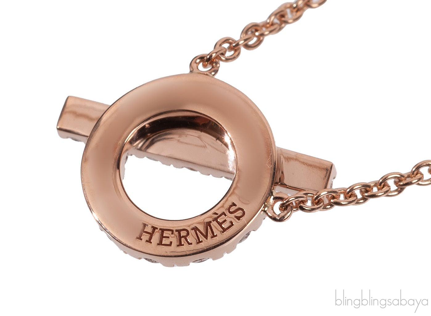 Finesse Pink Gold Diamond Pendant Necklace