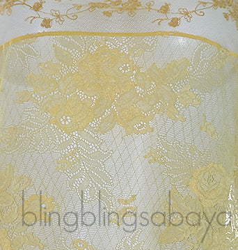 Yellow Floral Lace Camisole