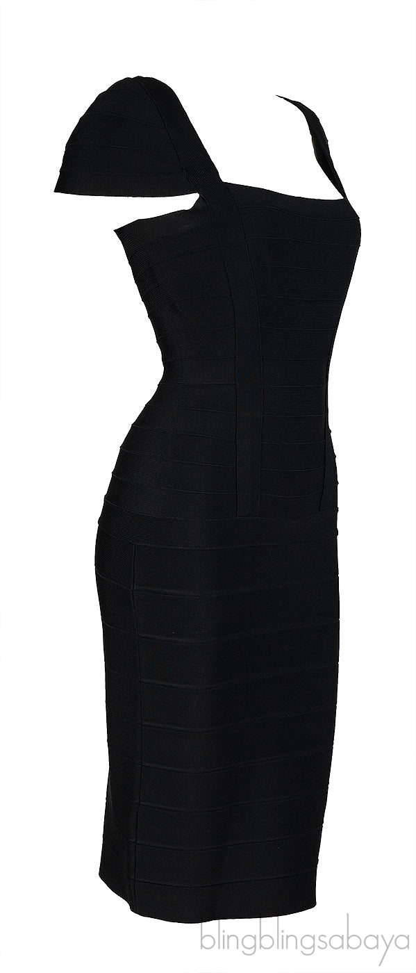 Herve Leger Black Bandage Dress