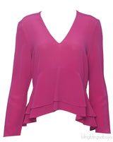 Fuchsia Pink Peplum Top