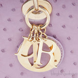 Lady Dior Parme Rose Ostrich L.Ed