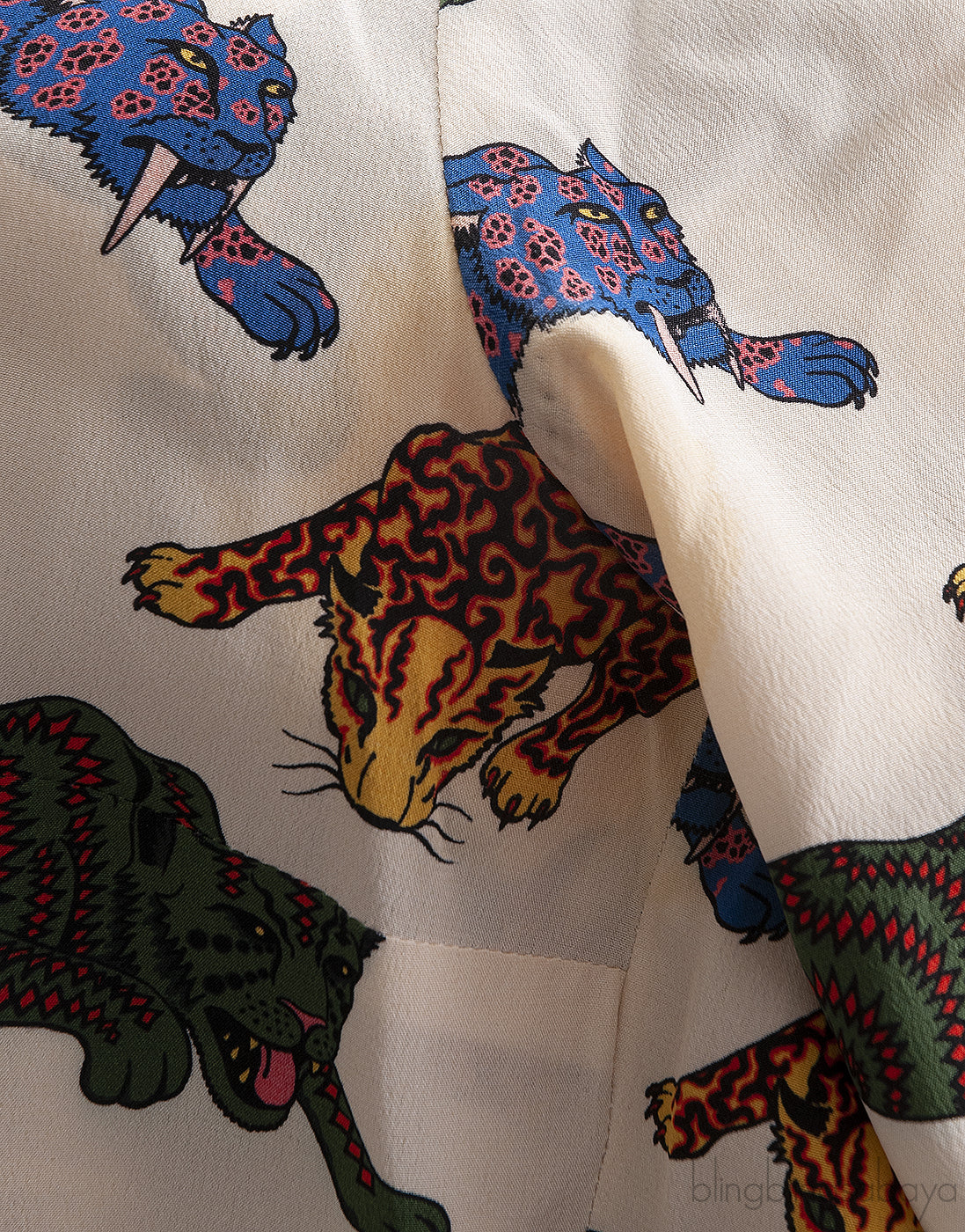 Stella McCartney Animal Print Long Sleeve Shirt