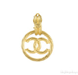 CC Vintage Round Dangling Earrings