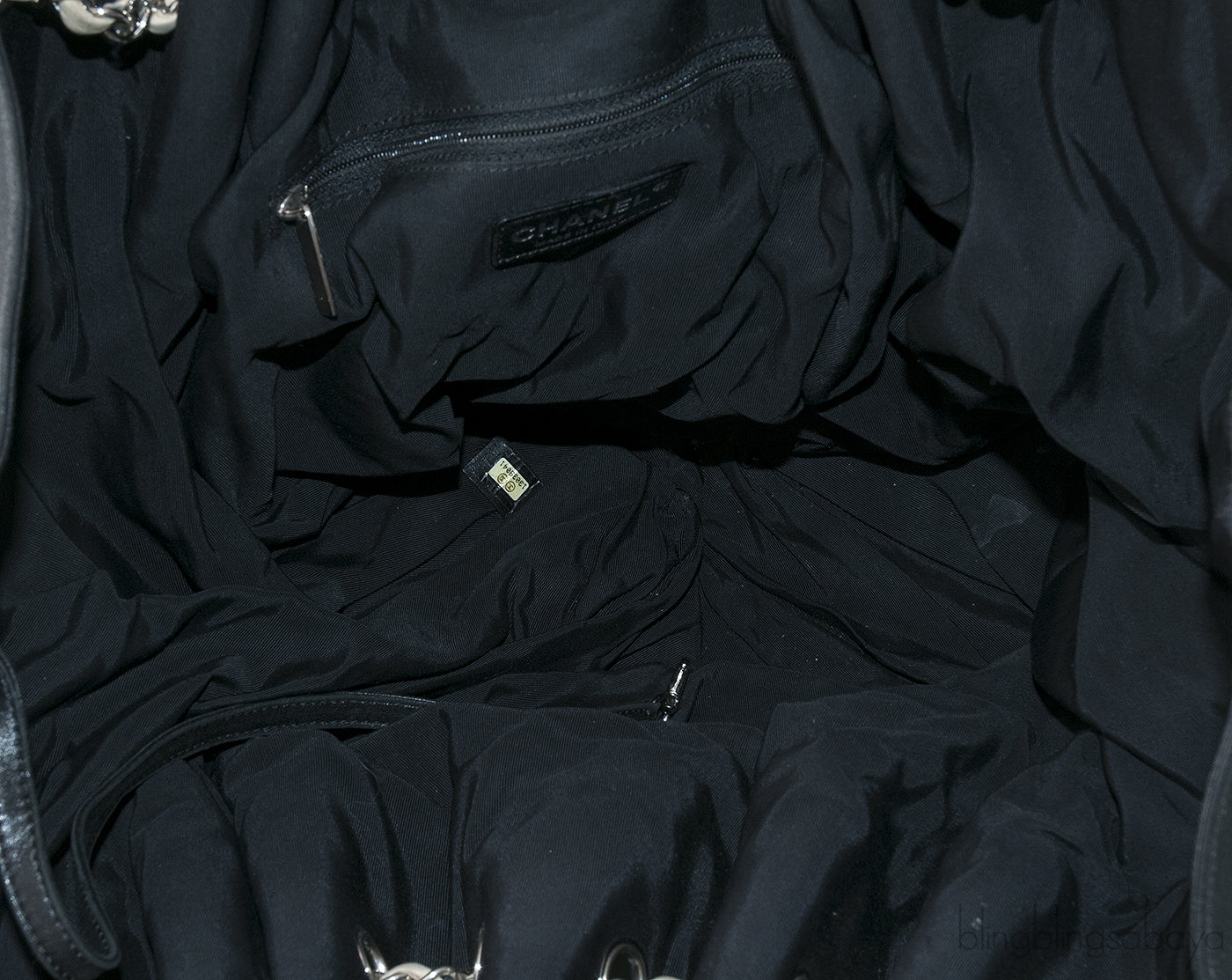 CC Off-white Drawstring Shopper Tote