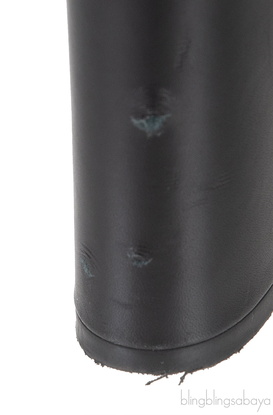 Hermes Black Leather and Fur Ankle Boots