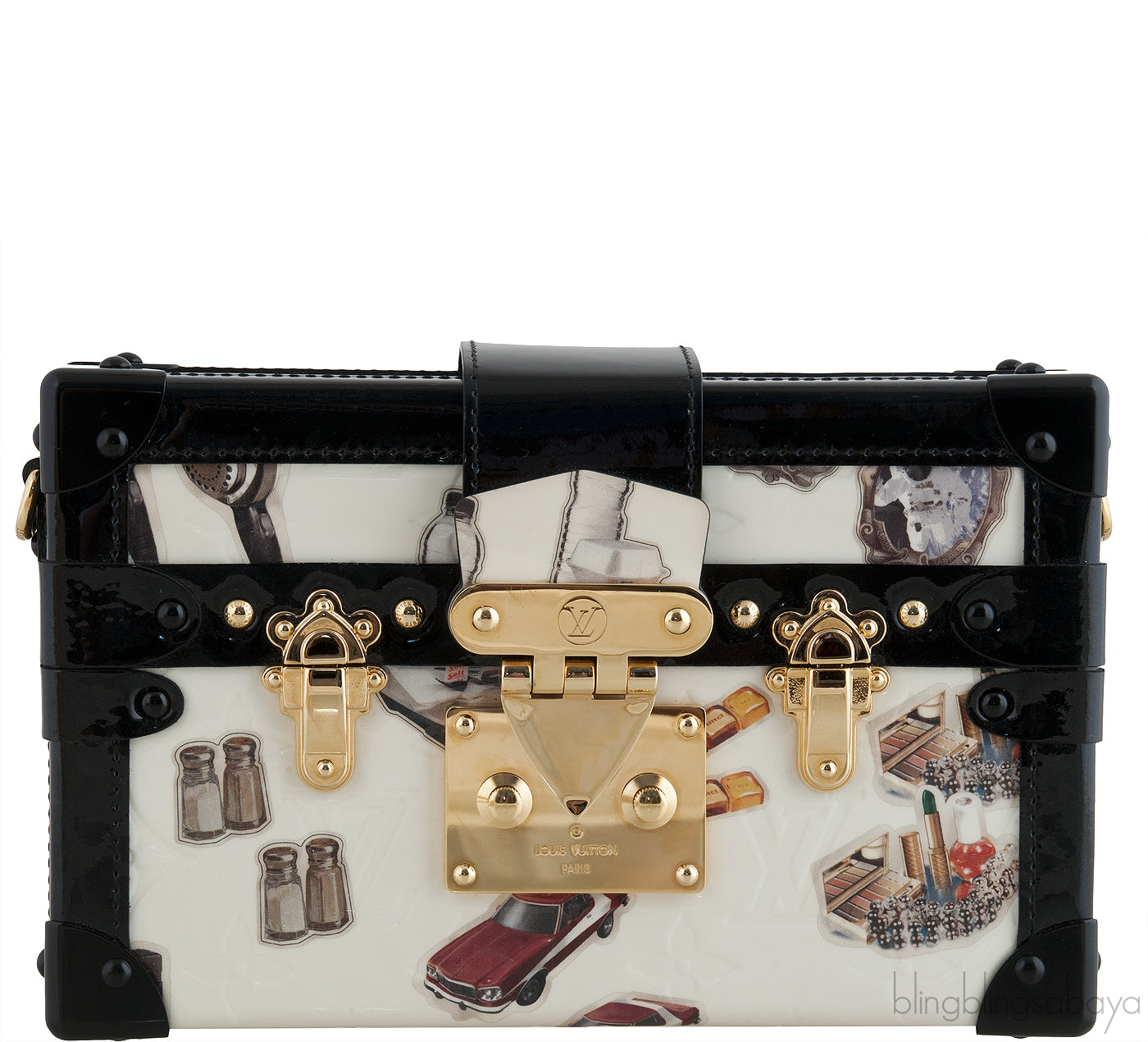 Petite Malle Sticker Clutch Bag