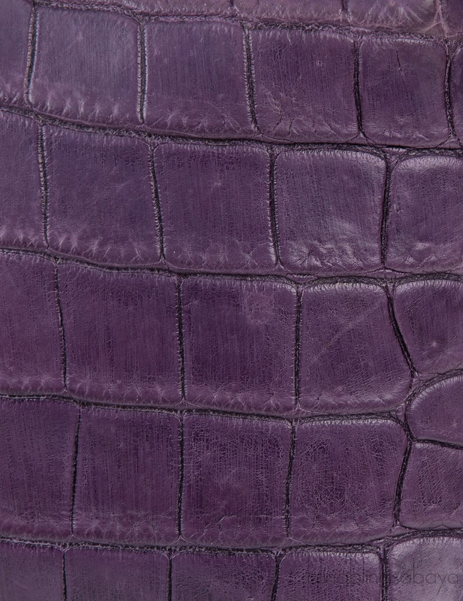 L19 Alligator Purple Pouch