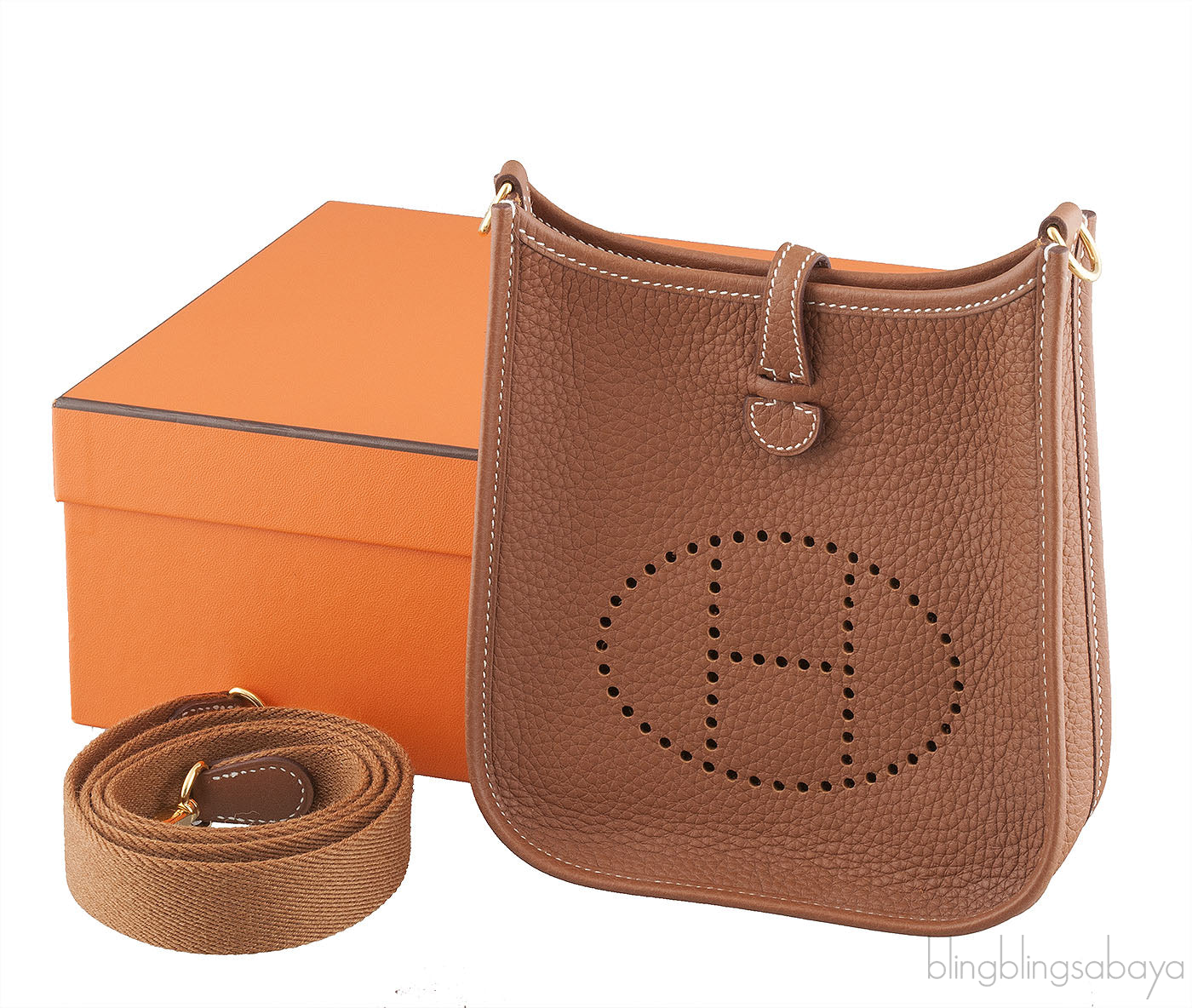 Mini Evelyne Gold Crossbody Bag