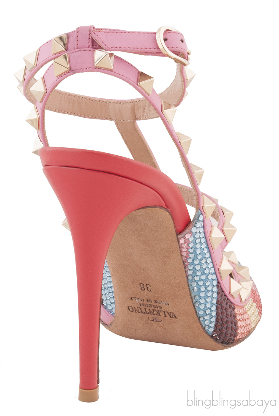 Chevron Crystal Rockstud Pump