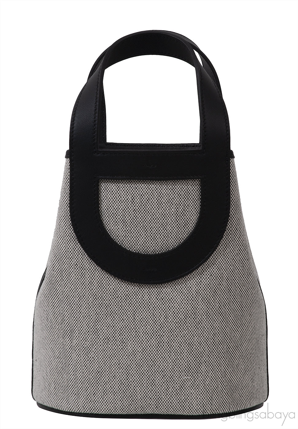 In-the-Loop 18 Ecru/Black Canvas & Black Swift Leather PHW