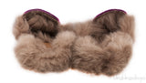 Purple Princetown Fur Slide