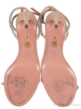Crystal Embellished Suede Slingback