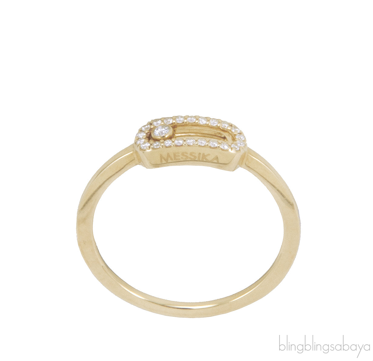 Yellow Gold Slide Diamond Ring
