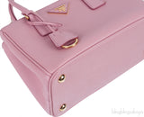 Pink Petal Galleria Saffiano Small Leather Bag