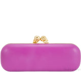 Bicolor Skull Leather Box Clutch*