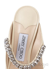 Off-white Bing 100 Crystal-Embellished Patent Leather Mules