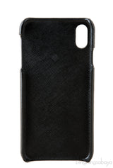 Black Saffiano iPhone XS Case