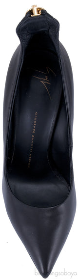 Black Ester Zipper Pumps