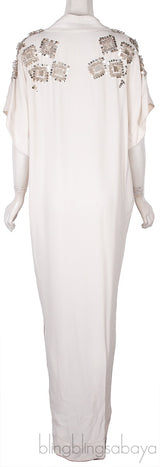 Off-white Sequin & Bead Emb. Dress
