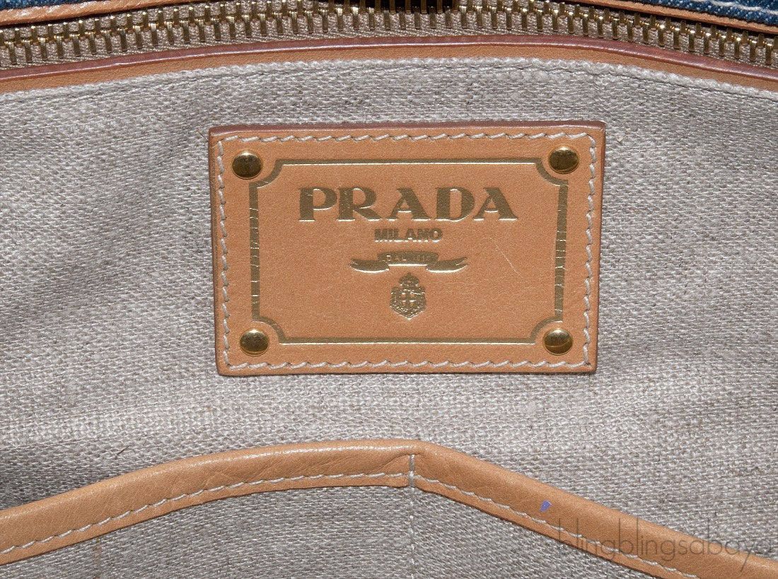 Blue Denim Shoulder Bag