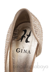 Gold Crystal PVC Heels