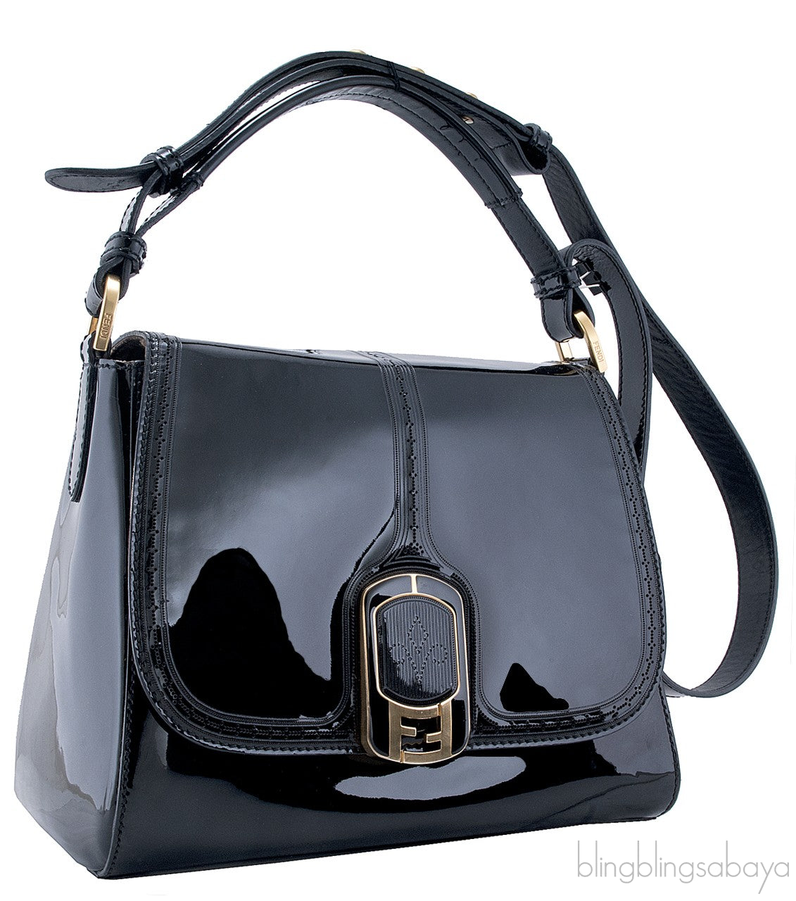 Anna Patent Shoulder Bag
