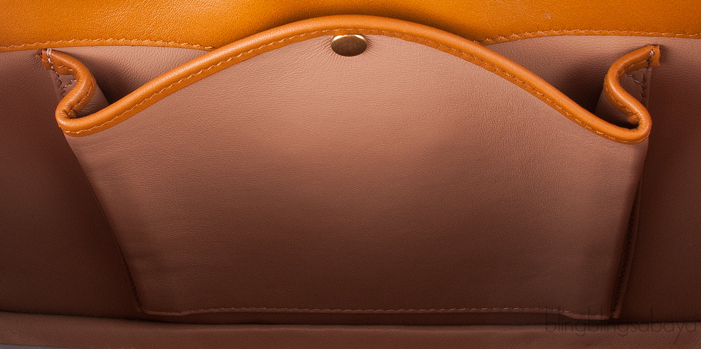 Thiara Brown Crocodile Hand Bag