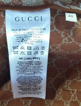 Guccissima Pleated Skirt w/ Leather Belt
