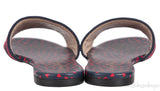 Dway Slide Navy Red Embroidered Slides