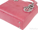 Pink Mini Lizard Lady Dior Shoulder bag