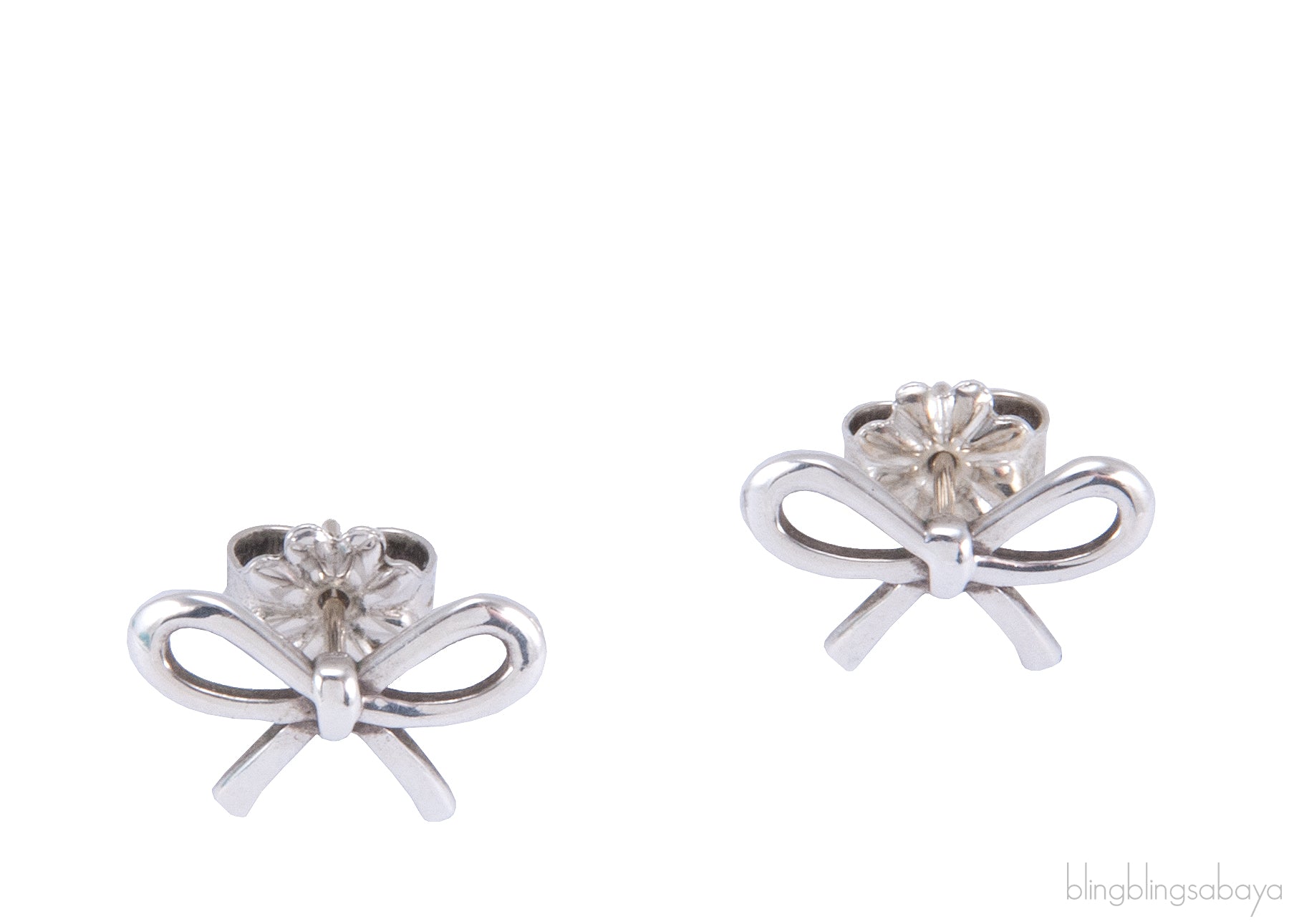 Sterling Silver Bow Earrings