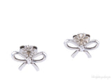 Sterling Silver Bow Earrings