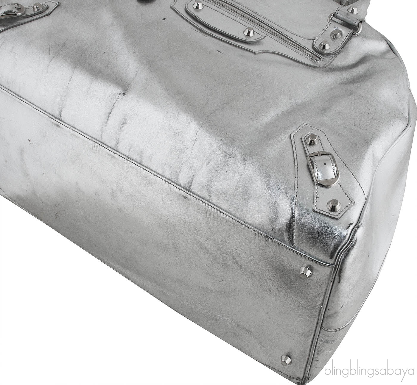 Silver Medium Bowling Bag