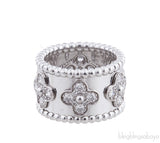 Perlée Clover Diamond Ring