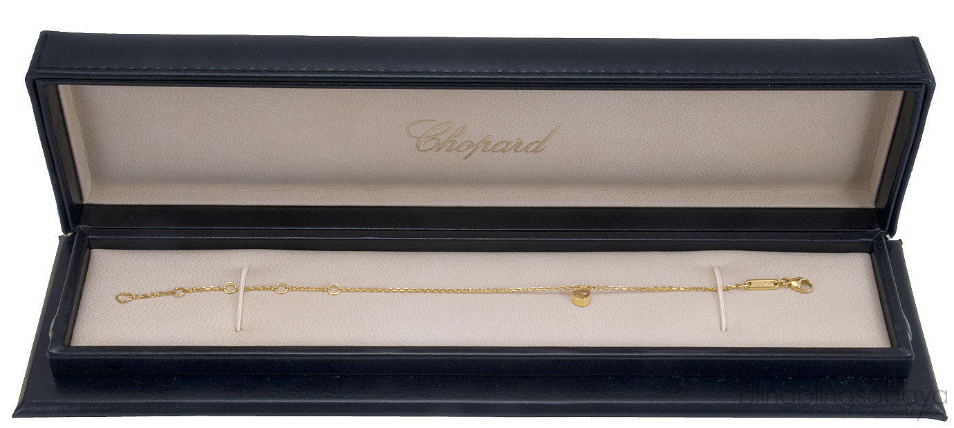 Yellow Gold Pink Sapphire Bracelet