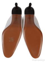 Loewe White Ripped Denim Mules