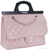 CC Pink Delivery Quilted Tote Bag