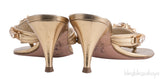 Gold Crystal Embellished Sandals