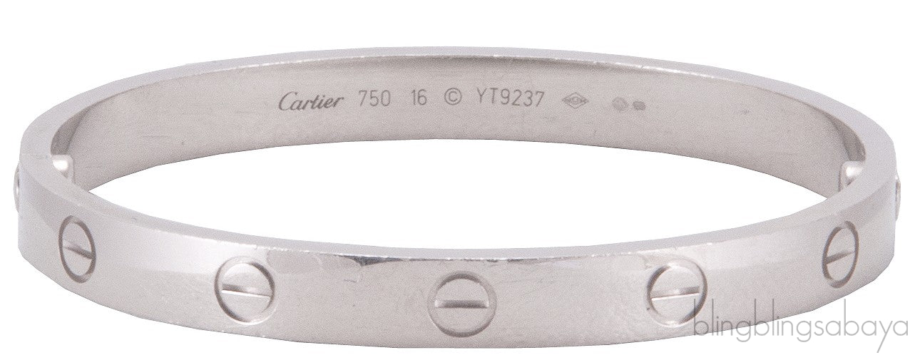 White Gold LOVE Bracelet