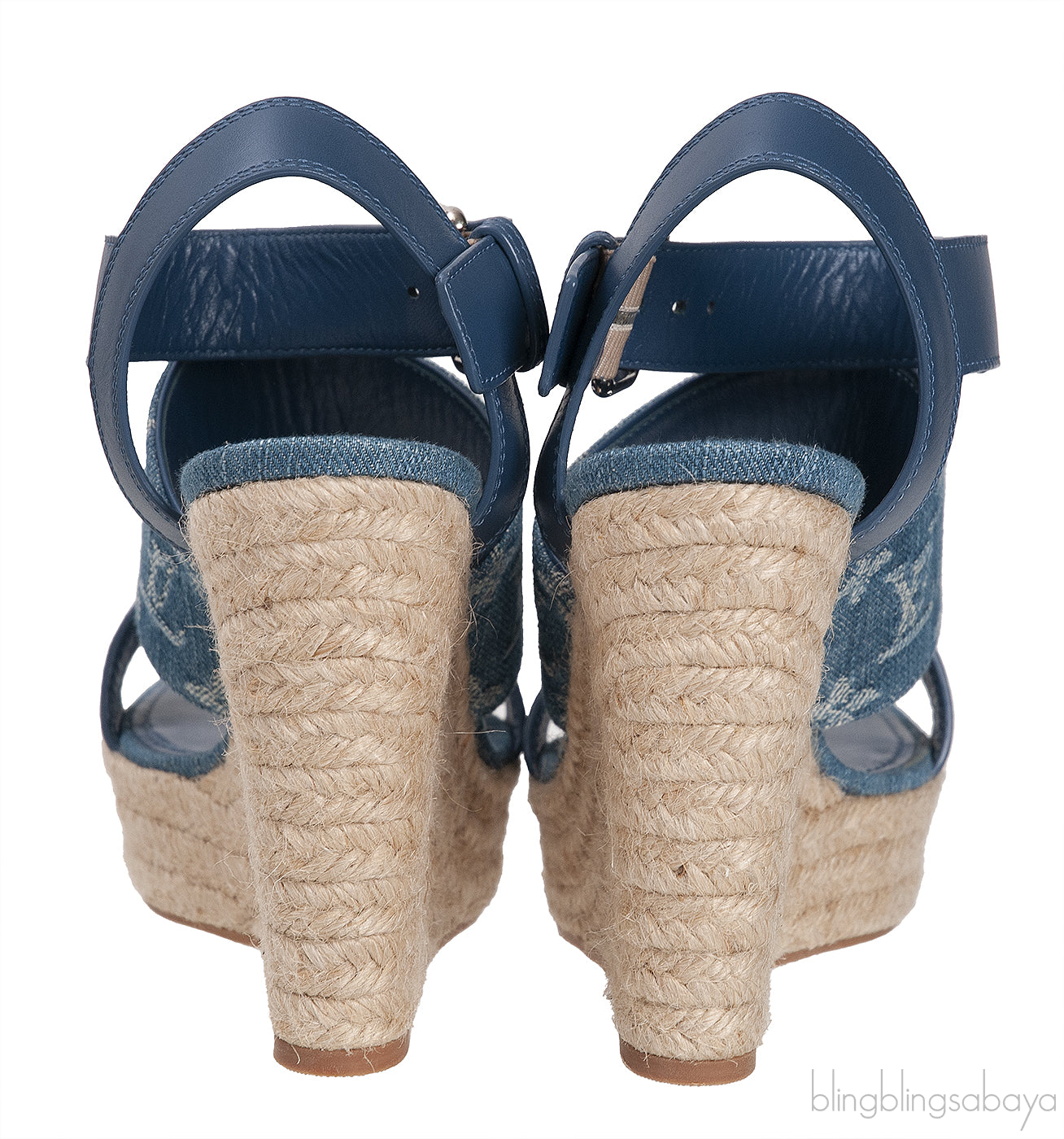Blue Starboard Wedge Sandal