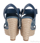 Blue Starboard Wedge Sandal