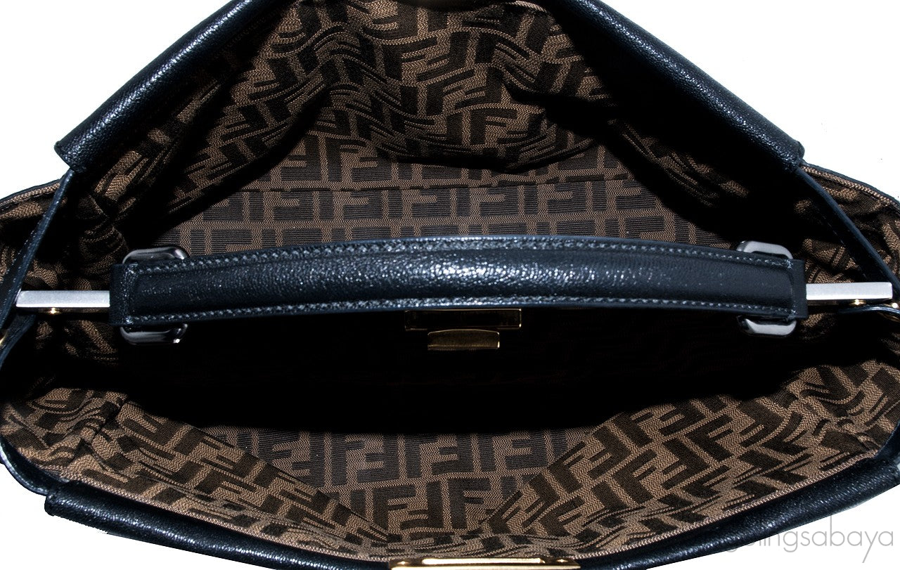 Black Peek-a-boo Satchel