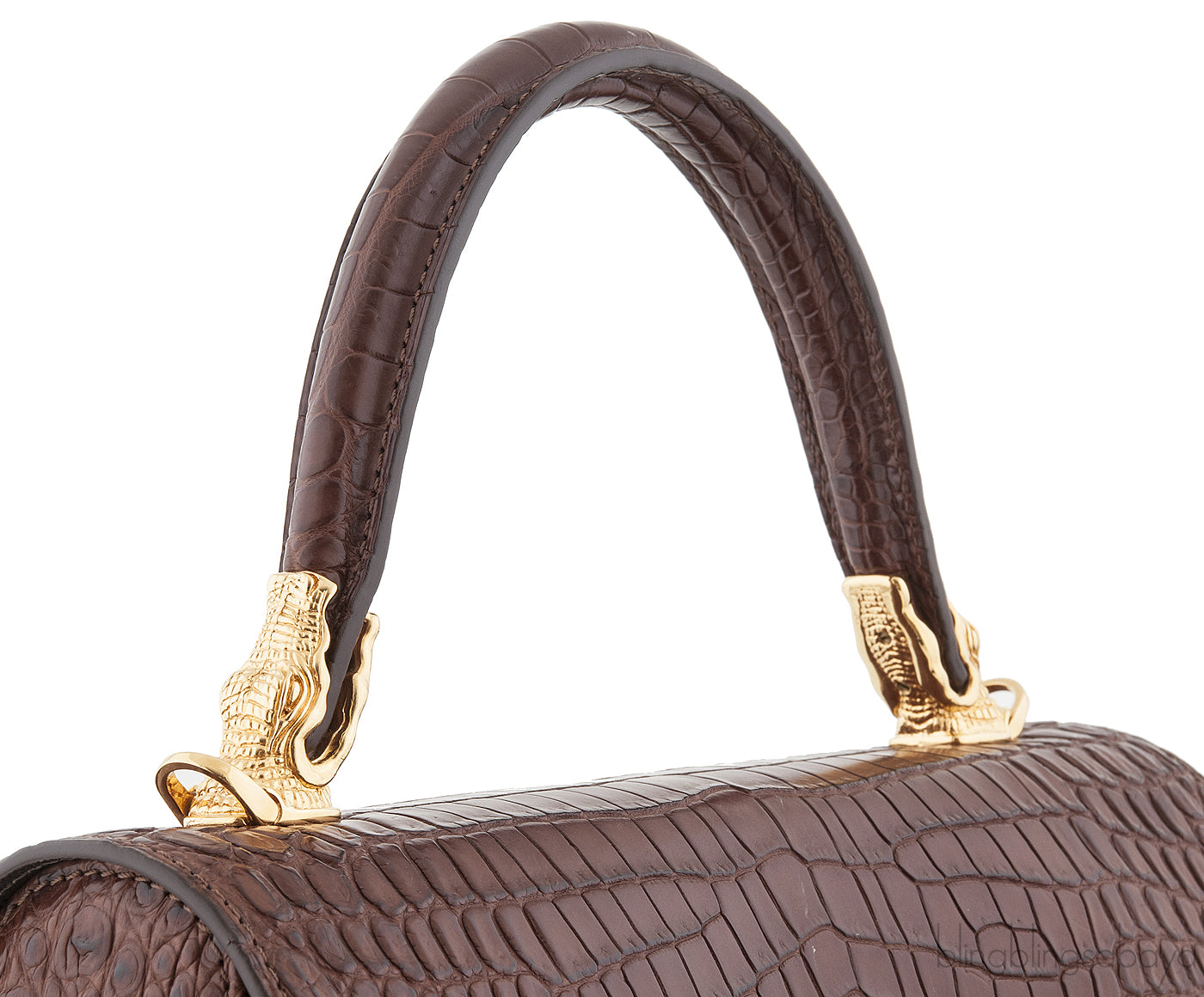 Signature Crocodile Brown Handbag