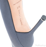 Dark Grey Hangisi Satin Heels