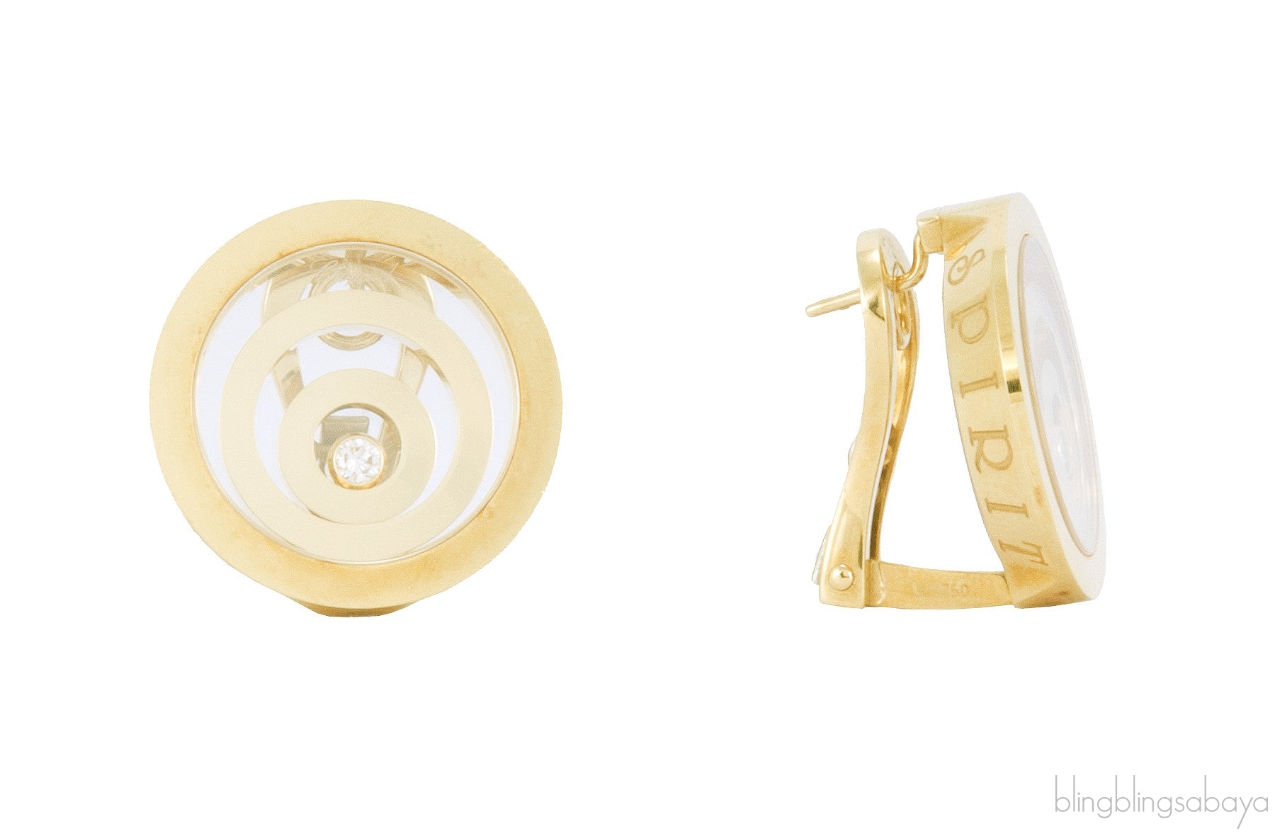 Happy Spirit Gold & Diamond Earrings