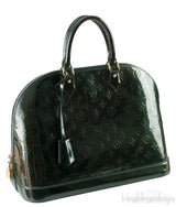 Louis Vuitton Alma Monogram Vernis Dark Green GM