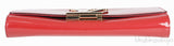 Louise Red Patent Clutch