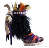Tahiti Platform Feather Sandals